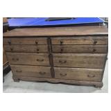 Wood Dresser 6 Drawers 18 in. X 54 in. X 30 in. H