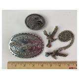 Bergamont Brass Works Eagle Belt buckle, Eagle