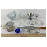 Bakelite Handle knife, Blue depression glass