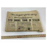Logansport Tribune June 4, 1956 Newspaper