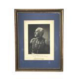 Antique photo lithograph portrait of Major