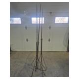 Metal Lightning Rods With Stands