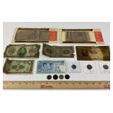 Antiqued Colonial and Revolutionary Currency