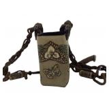 Wedge Pottery Ceramic Vase With Rope Handle Signed