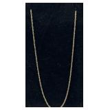 14k gold necklace 0.59 grams