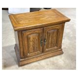 Wood nightstand cabinet