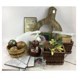 Decorative Baskets, Signs, Wall Art, Gourd, Resin