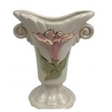 MCM Hull Pottery Loving Cup Vase; Gold & Floral St