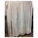 Crocheted White Blanket
