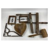 Mallet, clamps, vice, Bracket