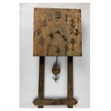 Mission Oak wall clock