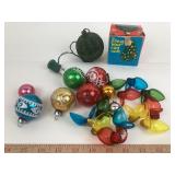 Sing Bird Call Ornament, Glass Balls, Lamp Rings