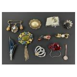 Vintage Brooch Pin Collection- 11