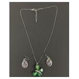 Butterfly Necklace & Earrings Set