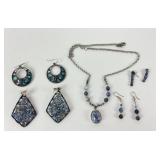 Jewelry Collection: 4 Pairs Fashion Designer