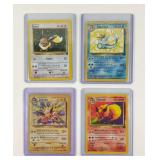 4 Pokemon Vintage Eevee Trading Cards