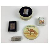 Camel Collectible Lighters, Tins, Memorabilia
