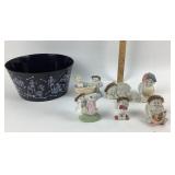 Angel Figurines With Decorative Bowl