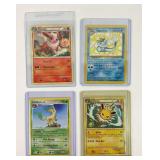 4 Pokemon Vintage Eevee Trading Cards