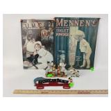 Cast iron American Beach license plate topper,