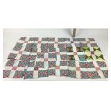 Patchwork Quilt Blocks in Mixed Patterns