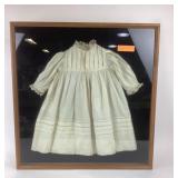 White Baby Dress With Lace Trim