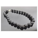 GSJ Co Black Onyx necklace with 14k Stamped clasp