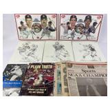 1981 Detroit Lions art: Billy Sims Acclerates