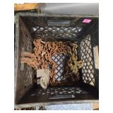 Rusty chain with hooks