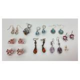 8 Pair Fashion Designer Earrings