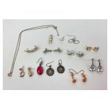Fashion Designer Earrings, Necklace, & Pendant