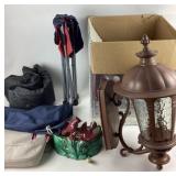 Outdoor Wall Lantern, Chair, Cardinal Planter