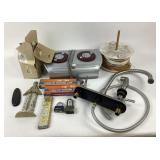 Power Supply, Faucet Fixture, Sharpening Stones, H