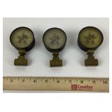 Star-Themed Brass Pressure Gauges