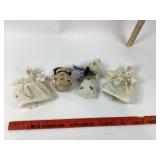 Christmas Ornaments With Angels, Snowman, Santa