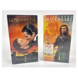 Sealed VHS Lot: Braveheart & Gone with The Wind