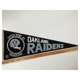 Oakland Raiders Super Bowl XI Pennant