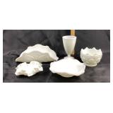 Milk Glass Bowls, Goblet, Decorative Pieces