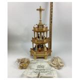 Wooden Christmas Pyramid With Figurines