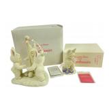Department 56 Snowbunnies Figurines With Boxes
