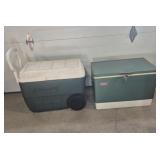 Coleman Pull Behind Plastic Cooler & Coleman