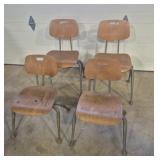 Mid-Century Modern Children's School Chairs