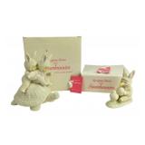 Dept 56 Snowbunnies Figurines With Boxes