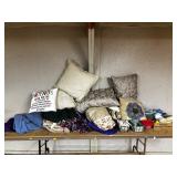 Pillows, Textiles, Cleaning Supplies