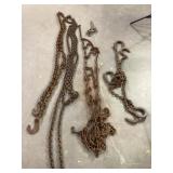 Heavy-Duty Steel Chains with Hooks