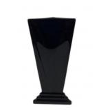 Black New Martinsville Art Deco Style Glass Vase