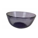 Manganese Pyrex Purple Ribbed Glass Bowls