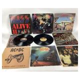 Kiss, AC/DC Rock Vinyl Records