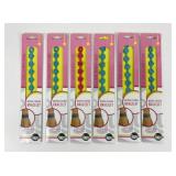 6 NOS Woven Charm Bracelets