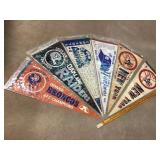 NFL And MLB Team Pennants; Broncos, Raiders, Yanke